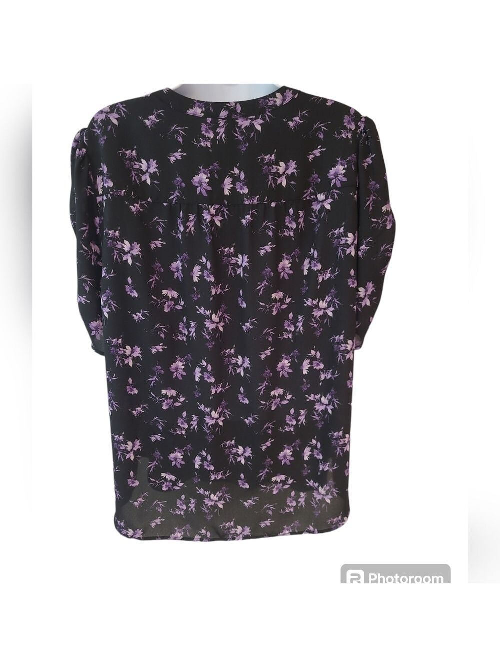 Torrid Harper Georgette Ruched Short Sleeve Blouse Size 1 (1X) - Picture 4 of 4